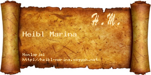 Heibl Marina névjegykártya